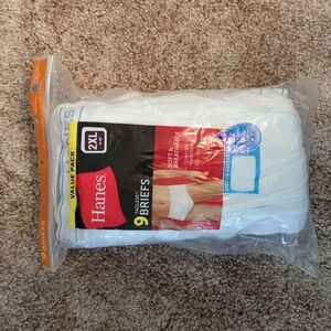 Hanes White Tagless Briefs 9-Pack 2XL